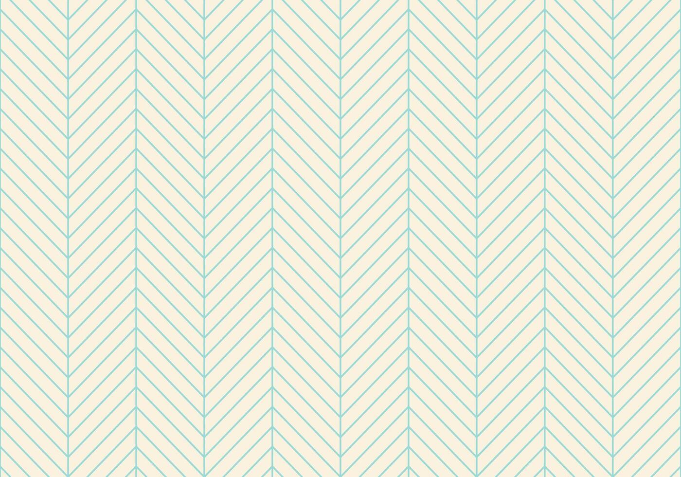 Seamless abstract pattern of classic zigzag. Turquoise line on a beige background. Illustration. vector