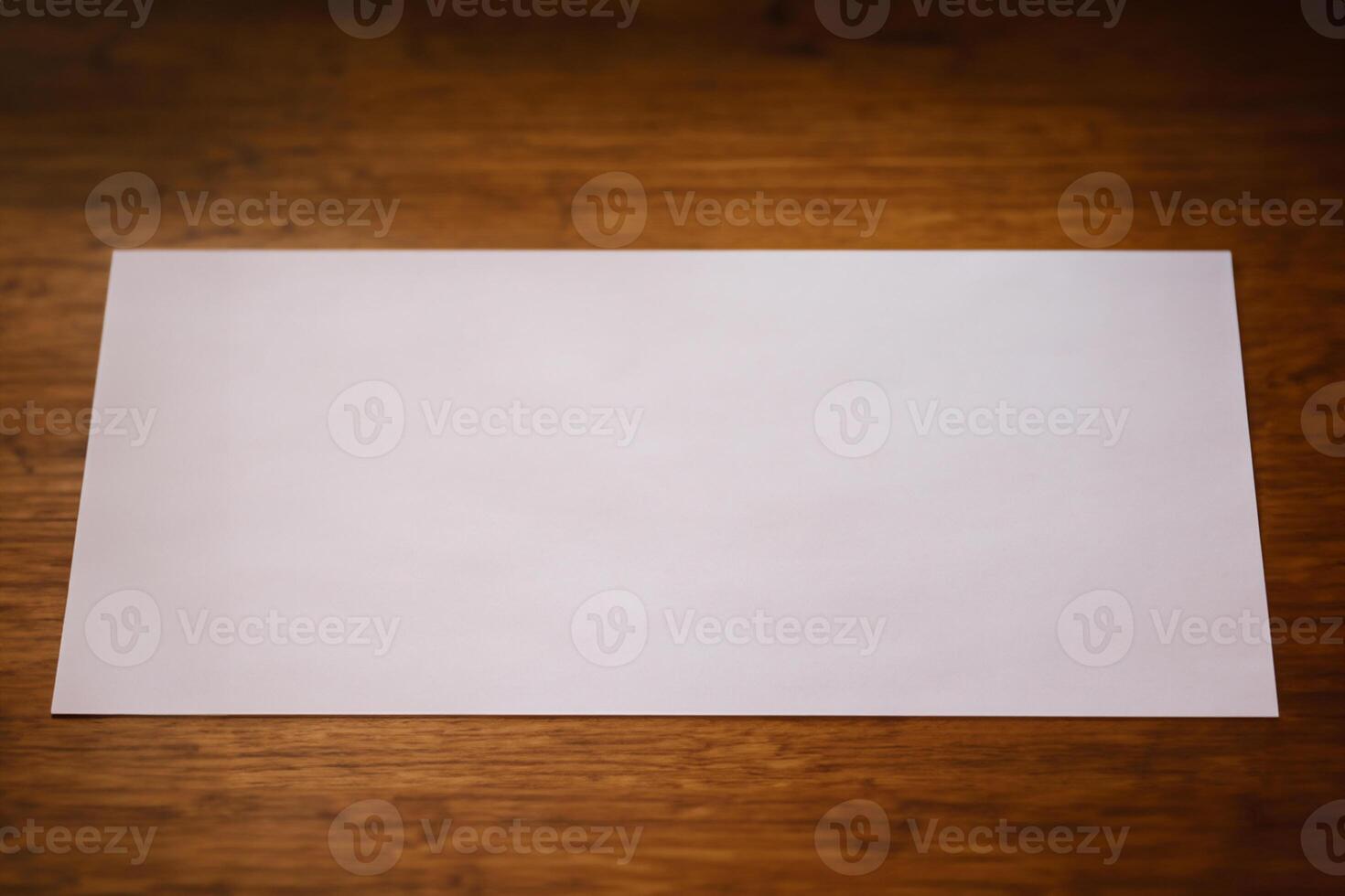 Wooden Background Paper Mockup A Perfect Blend of Vintage Elegance and Modern Simplicity for Your Creative Designs photo