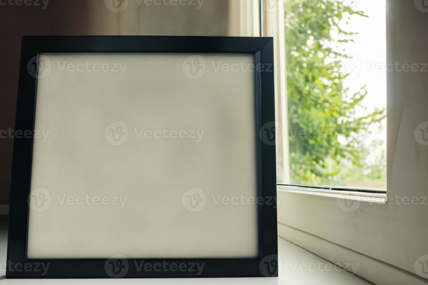 Natural Mockup Photo Paper on Wooden Table for a Realistic and Authentic Presentation, Perfect for Showcasing Designs with a Natural Feel