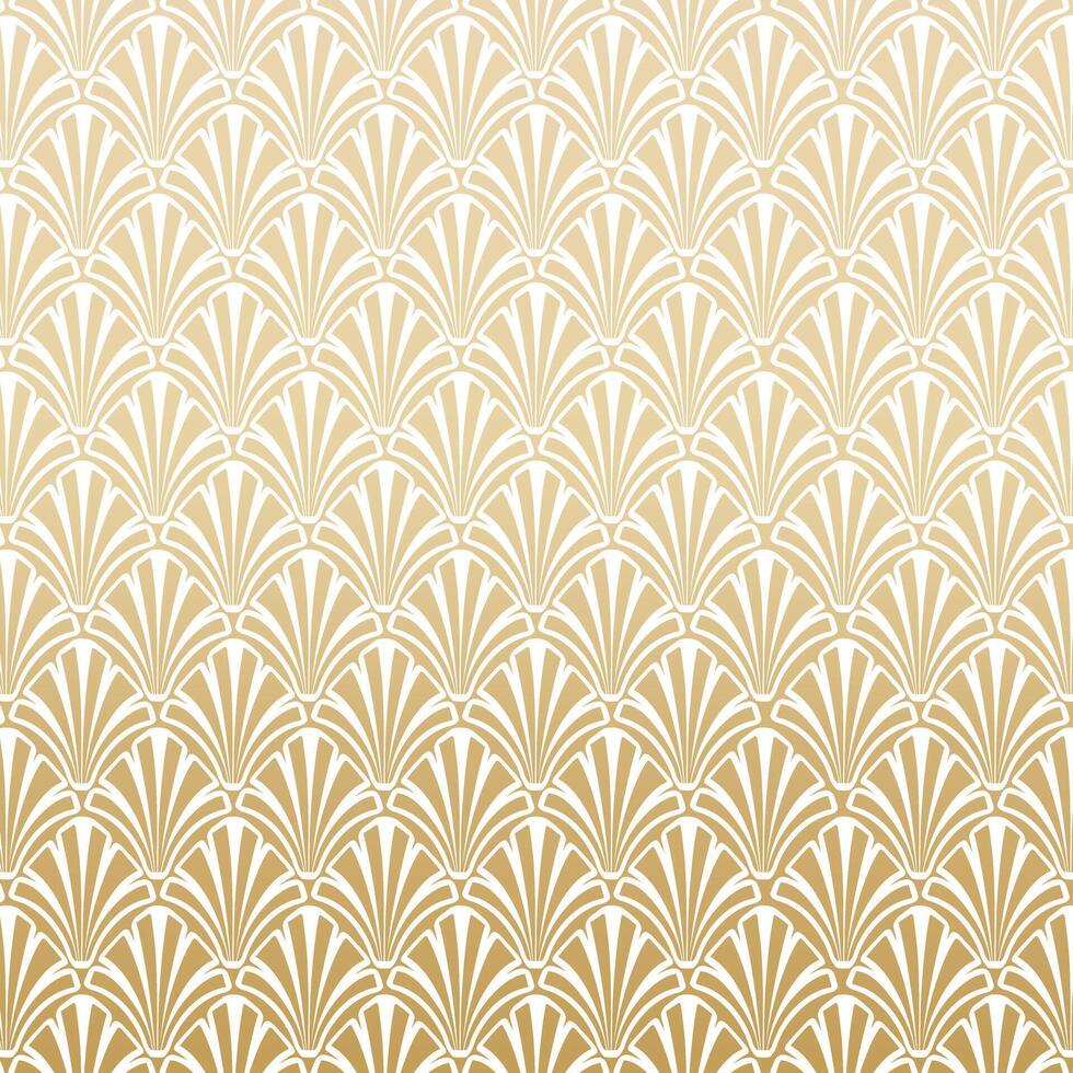 Gold Art Deco Pattern Background Design vector