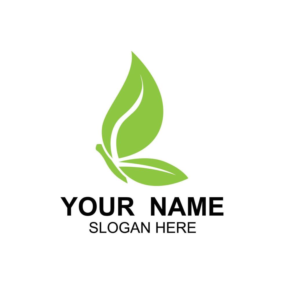Butterfly Logo design with creative idea vector
