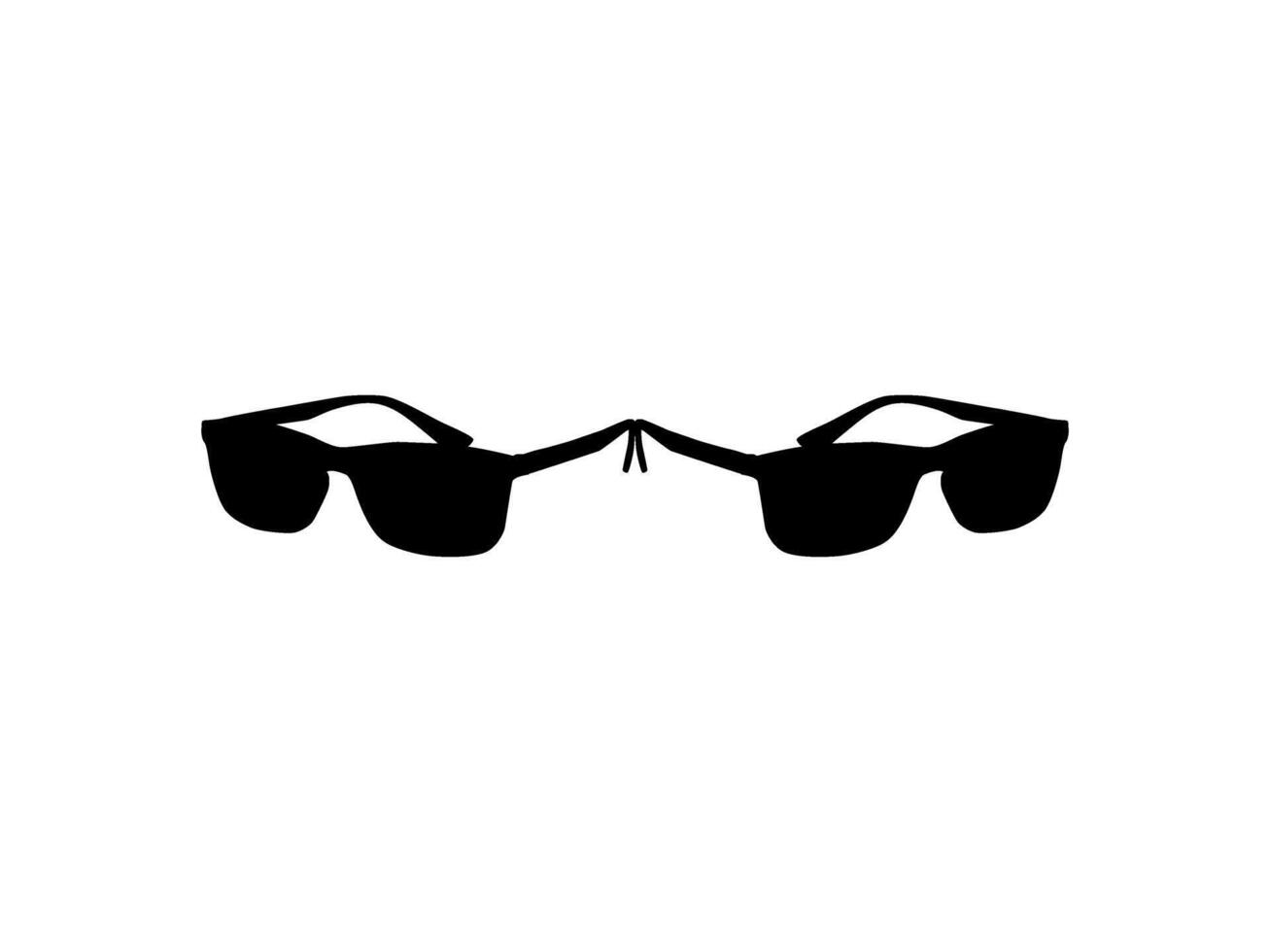 Sun Glasses Silhouette, Side View, Flat Style, can use for Pictogram, Logo Gram, Apps, Art Illustration, Template for Avatar Profile Image, Website, or Graphic Design Element vector