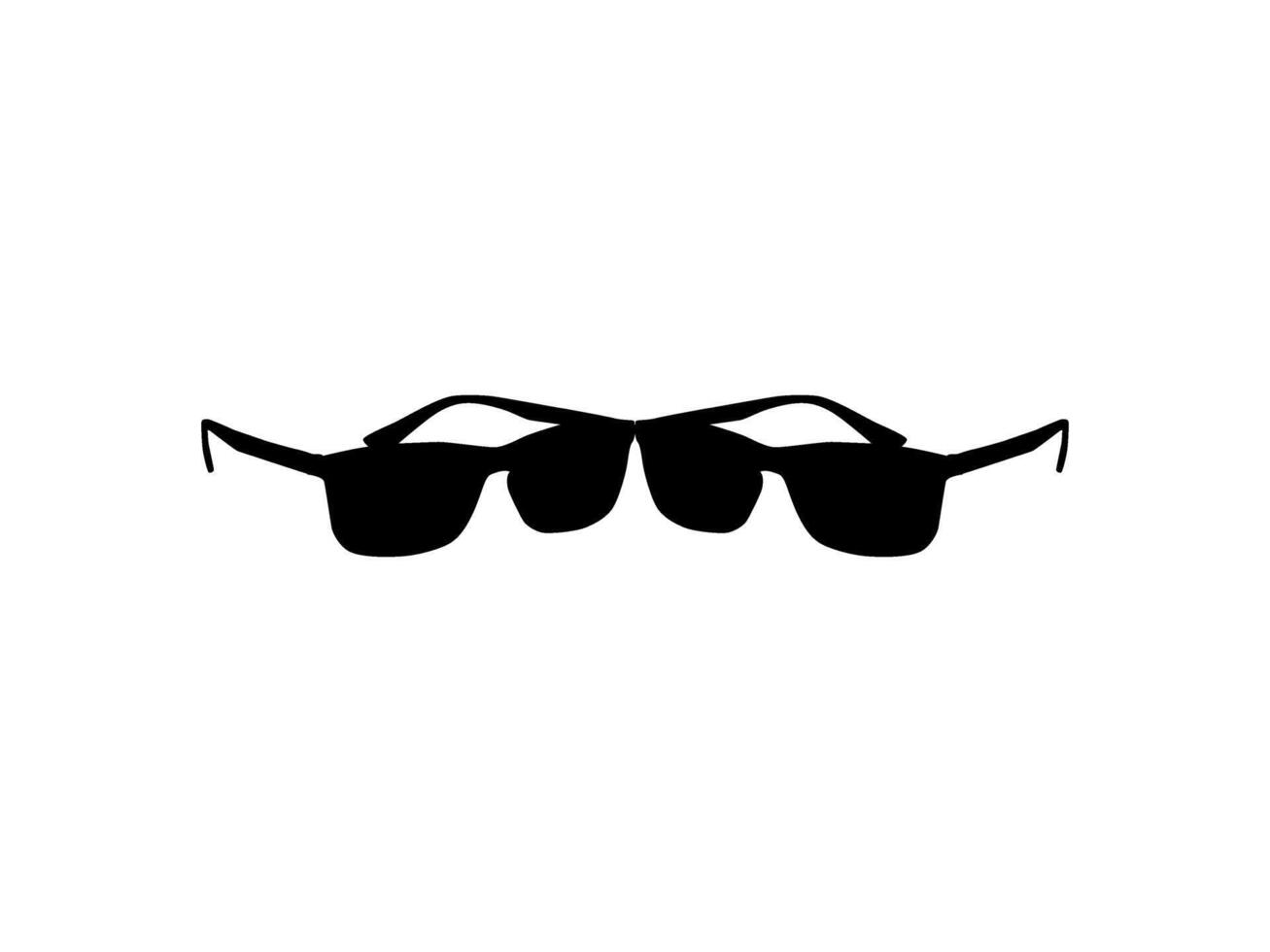 Sun Glasses Silhouette, Side View, Flat Style, can use for Pictogram, Logo Gram, Apps, Art Illustration, Template for Avatar Profile Image, Website, or Graphic Design Element vector