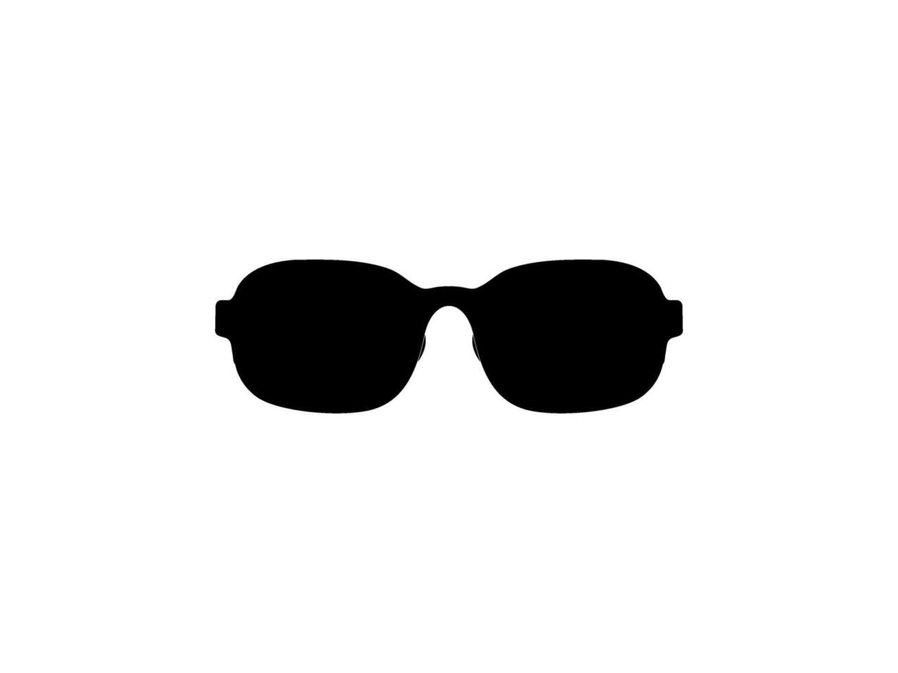 Sun Eye Glasses Silhouette, Front View, Flat Style, can use for Pictogram, Logo Gram, Apps, Art Illustration, Template for Avatar Profile Image, Website, or Graphic Design Element vector