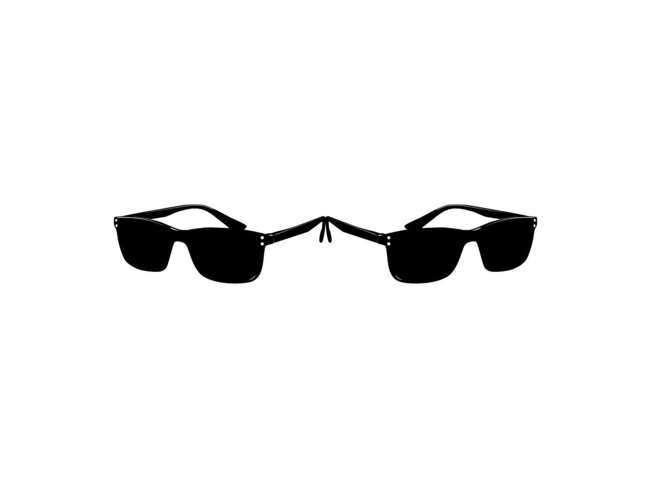 Sun Glasses Silhouette, Side View, Flat Style, can use for Pictogram, Logo Gram, Apps, Art Illustration, Template for Avatar Profile Image, Website, or Graphic Design Element vector