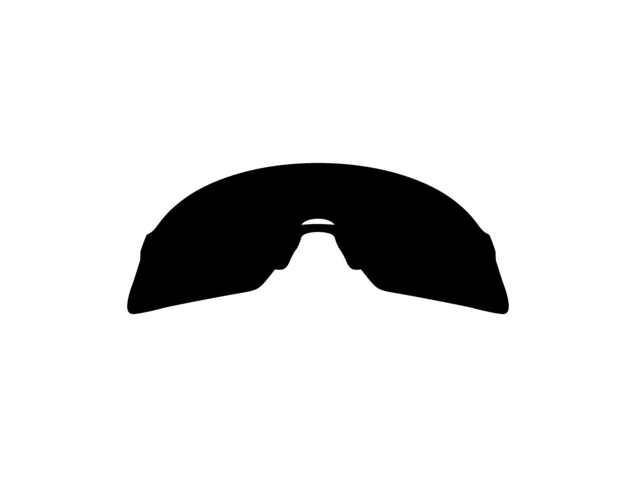 Sun Eye Glasses Silhouette, Front View, Flat Style, can use for Pictogram, Logo Gram, Apps, Art Illustration, Template for Avatar Profile Image, Website, or Graphic Design Element vector