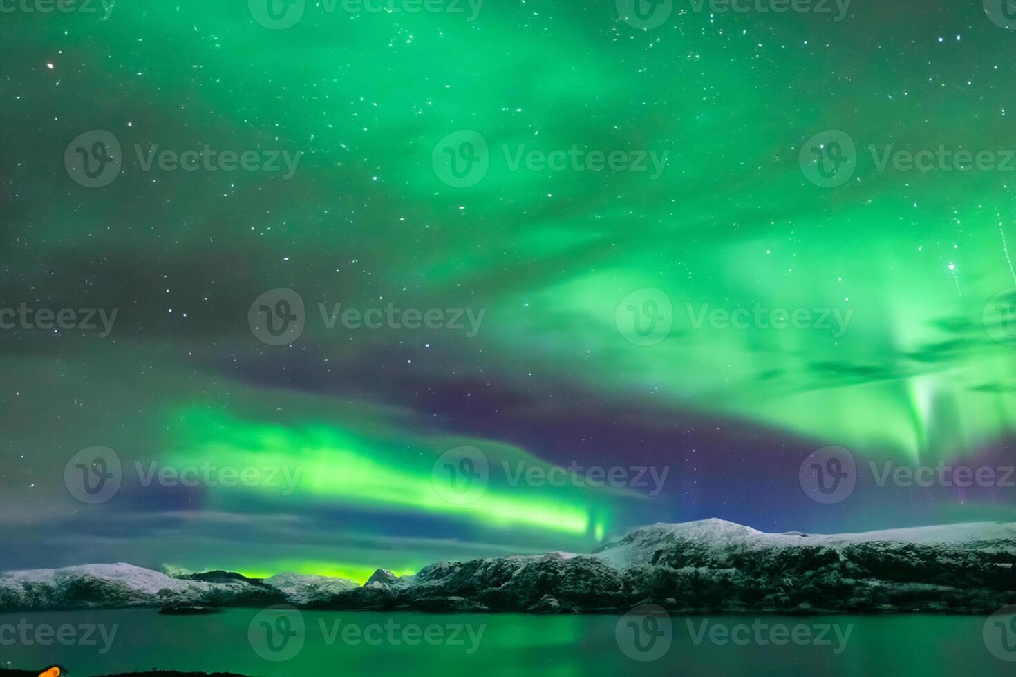 Beautiful Aurora Nature's Dazzling Light Show Paints the Night Sky with Magnificent Colors, Enthralling Spectators Worldwide in Awe photo