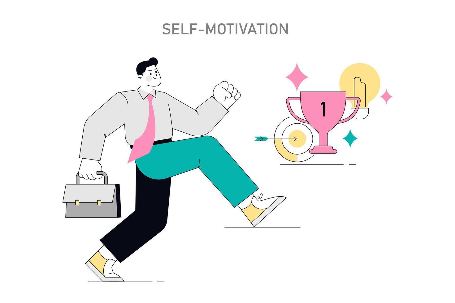 Soft Skills Flat illustration. vector
