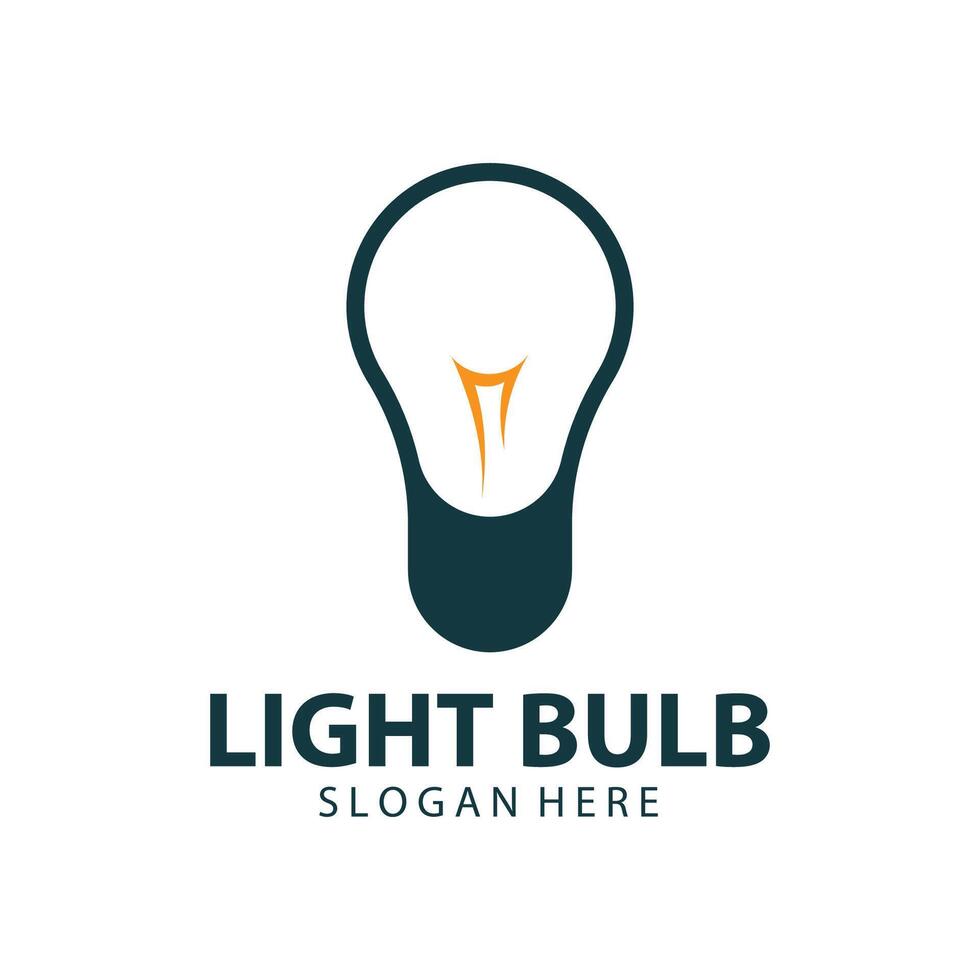 light bulb logo design vector