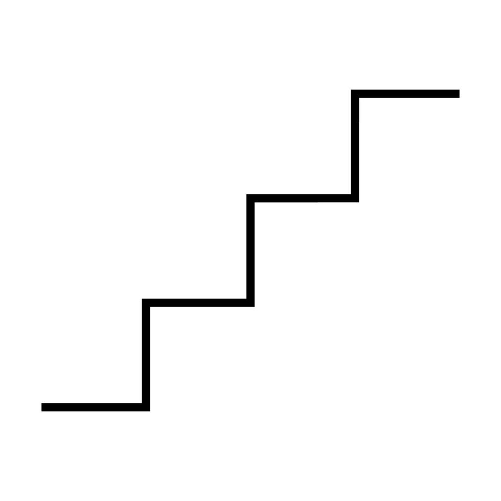 Simple Stairs information sign. Stairway. vector