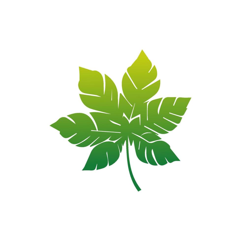 Green leaf icon green. Elements design for natural, eco, vegan, bio labels vector