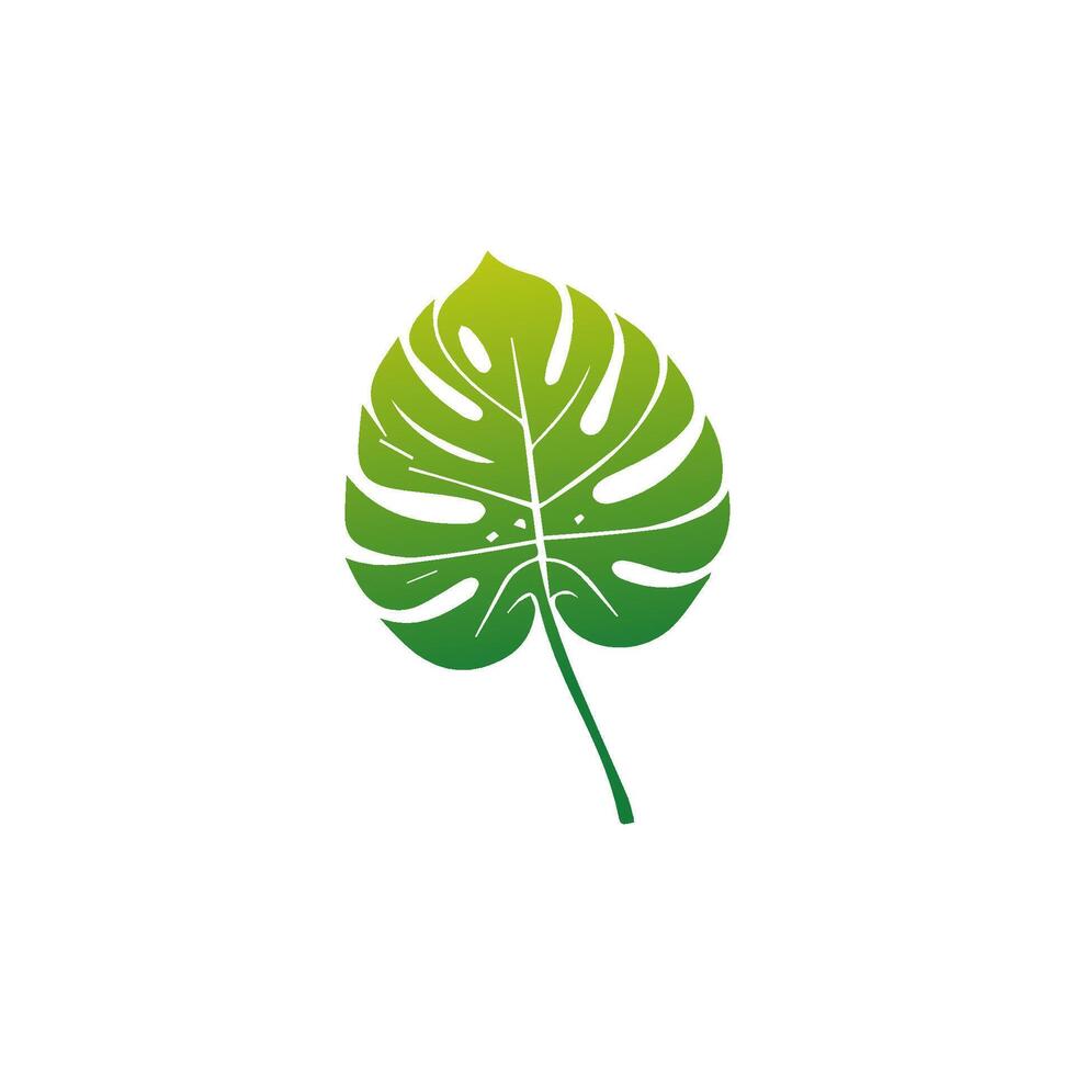 Green leaf icon. Elements design for natural, eco, vegan, bio labels vector