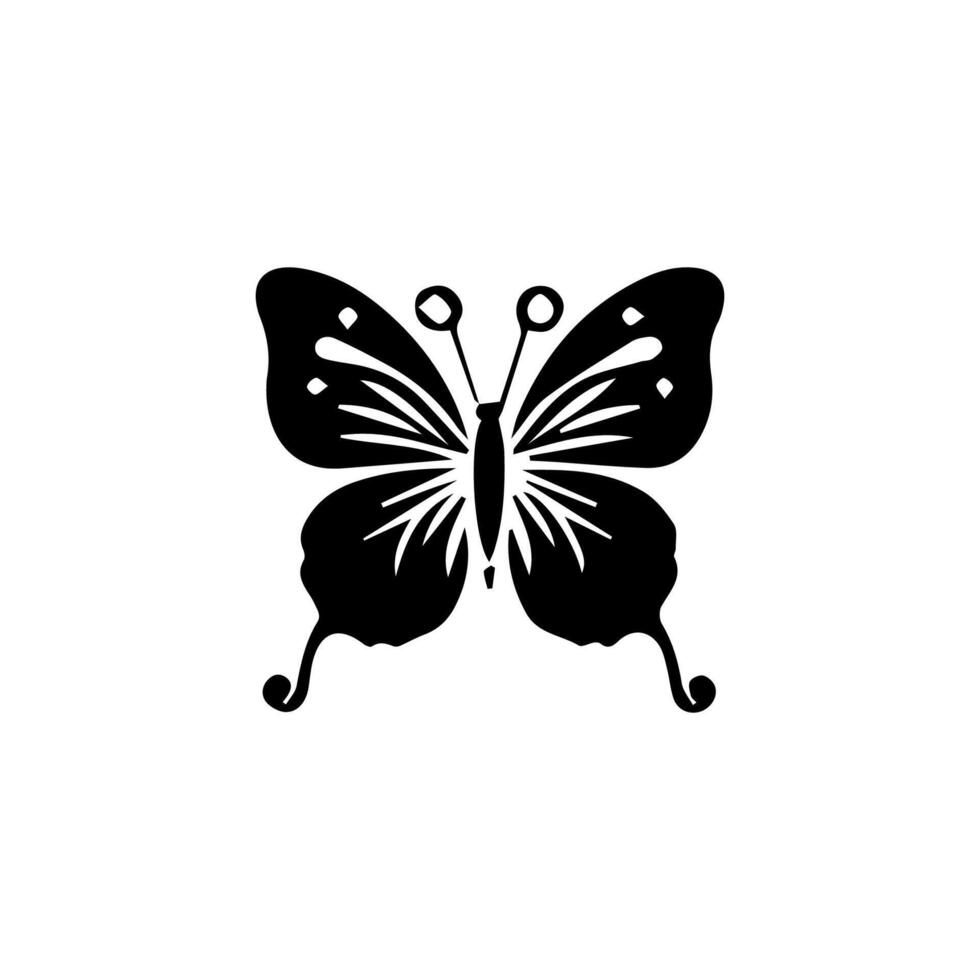Beautiful Ornament Butterfly Decoration element Design vector