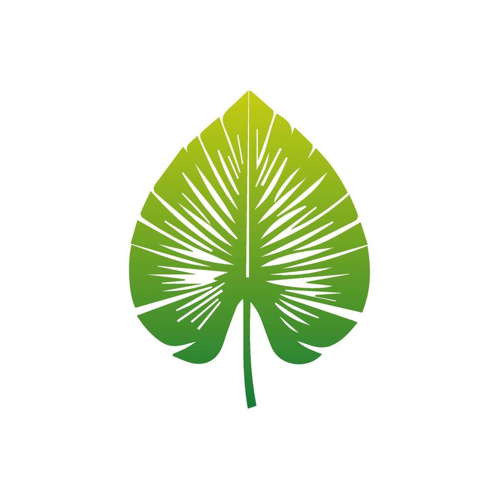 Green leaf icon green. Elements design for natural, eco, vegan, bio labels vector