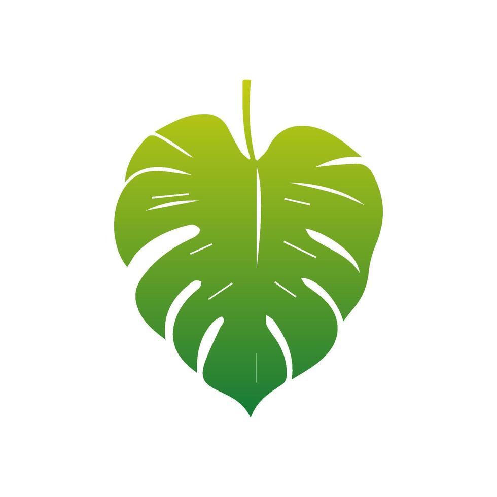 Green leaf icon green. Elements design for natural, eco, vegan, bio labels vector