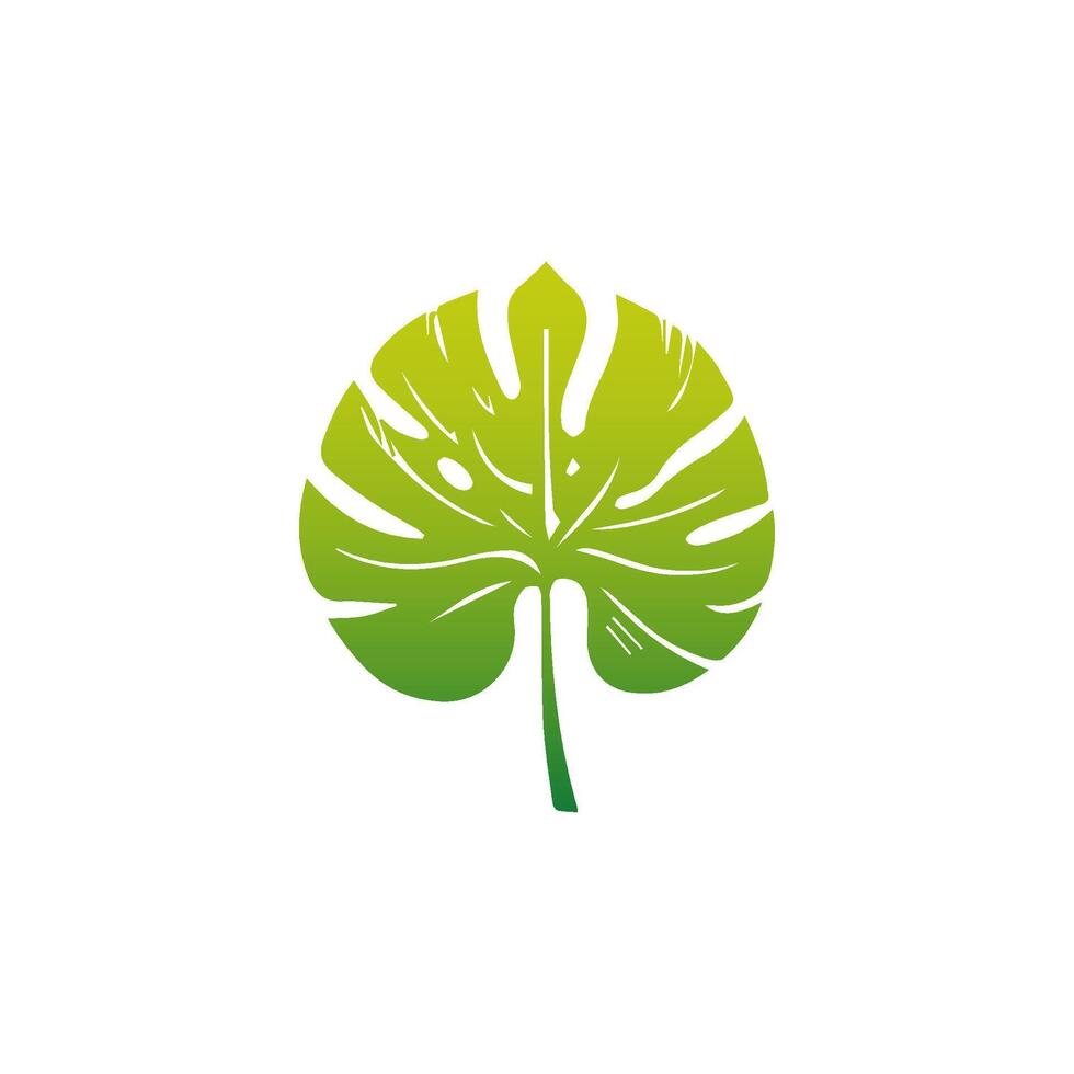 Green leaf icon. Elements design for natural, eco, vegan, bio labels vector
