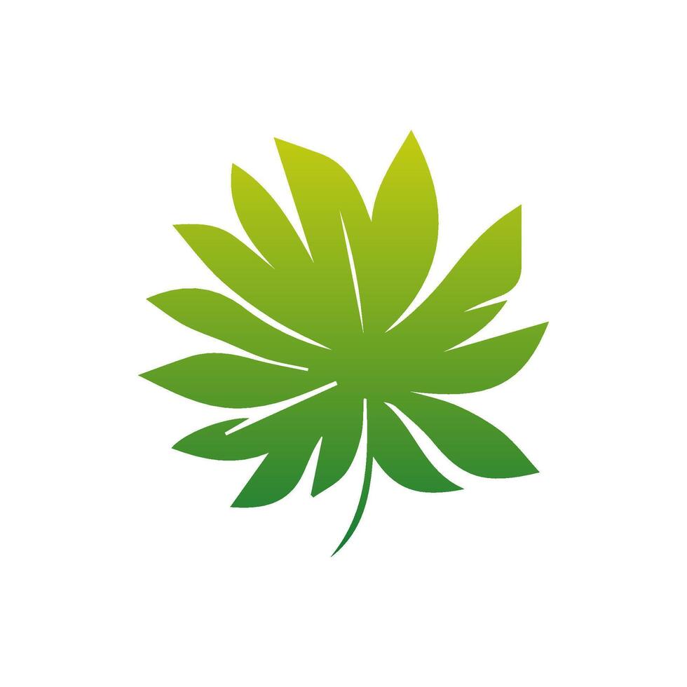 Green leaf icon green. Elements design for natural, eco, vegan, bio labels vector