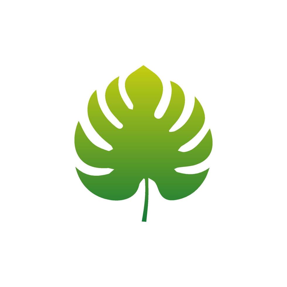 Green leaf icon green. Elements design for natural, eco, vegan, bio labels vector