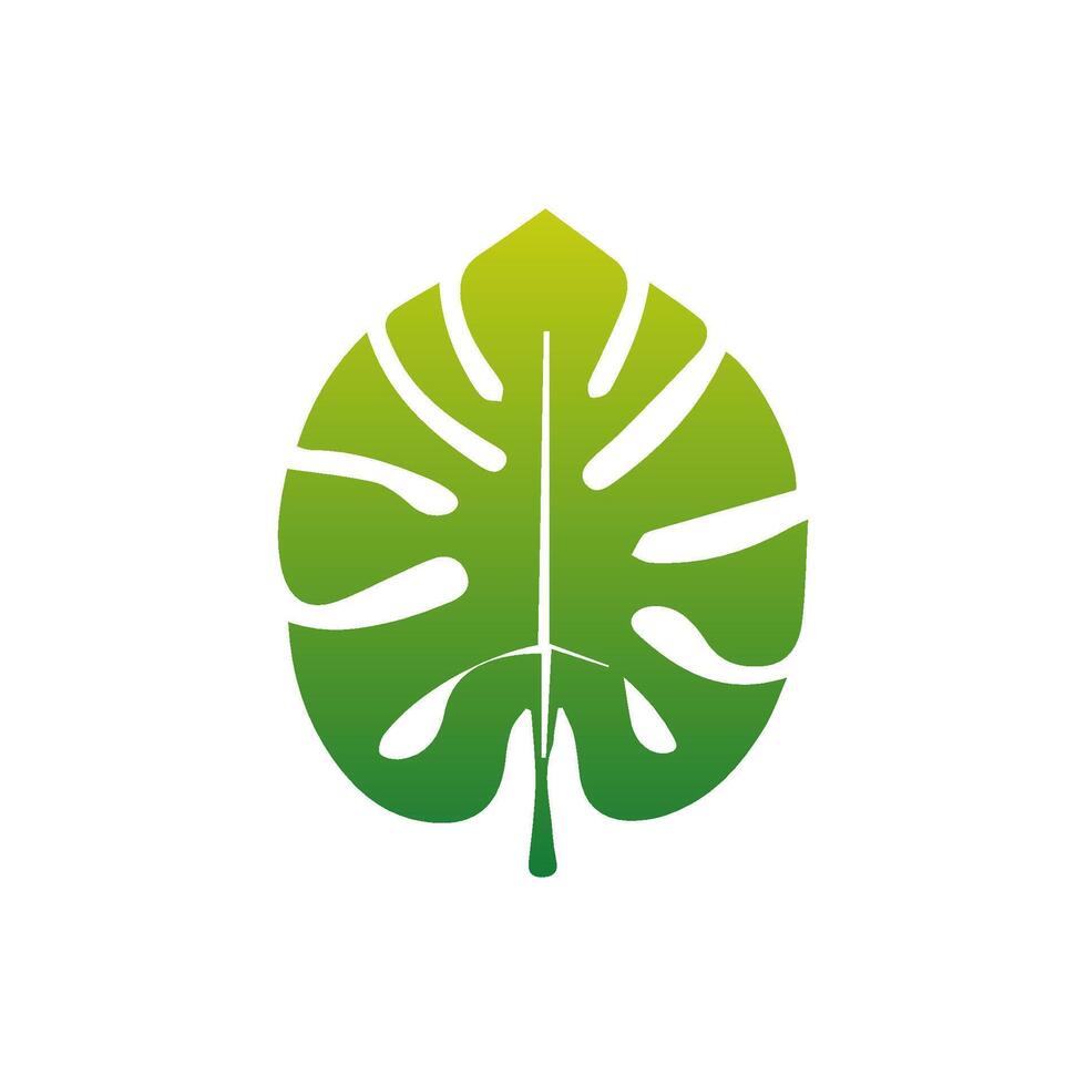 Green leaf icon. Elements design for natural, eco, vegan, bio labels vector