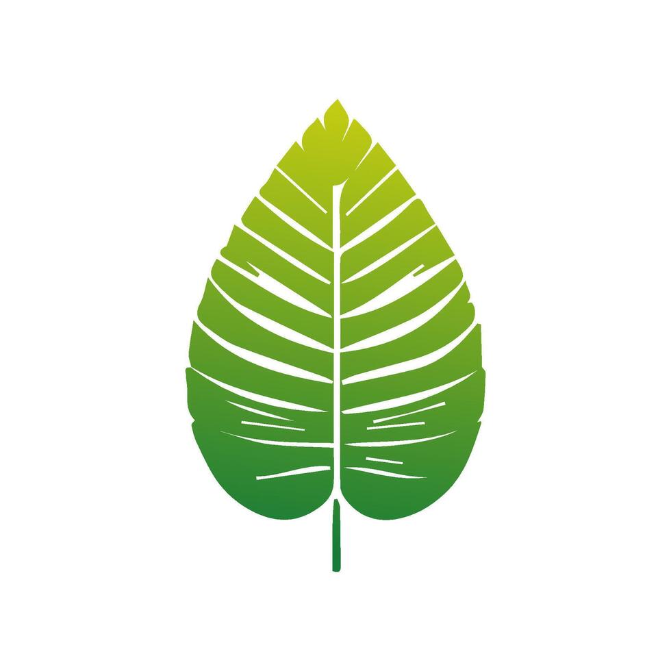 Green leaf icon green. Elements design for natural, eco, vegan, bio labels vector