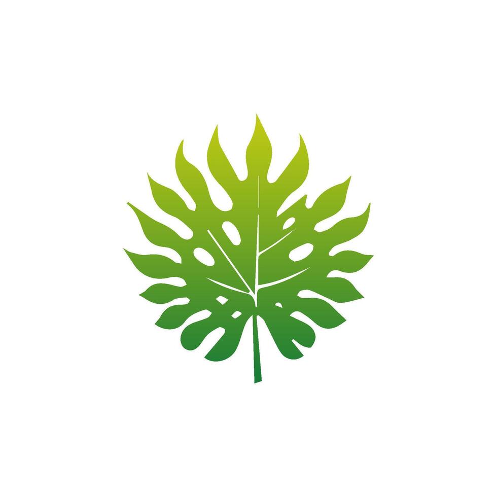 Green leaf icon green. Elements design for natural, eco, vegan, bio labels vector