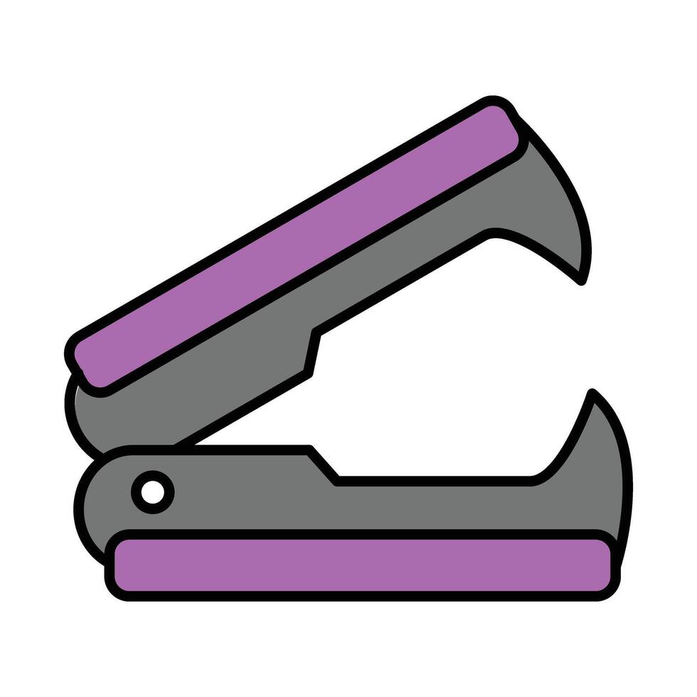 Stapler Remover Line filled icon vector