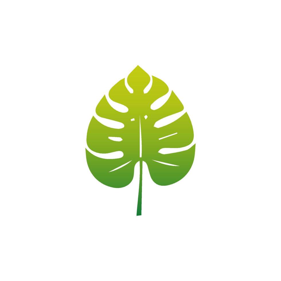 Green leaf icon. Elements design for natural, eco, vegan, bio labels vector