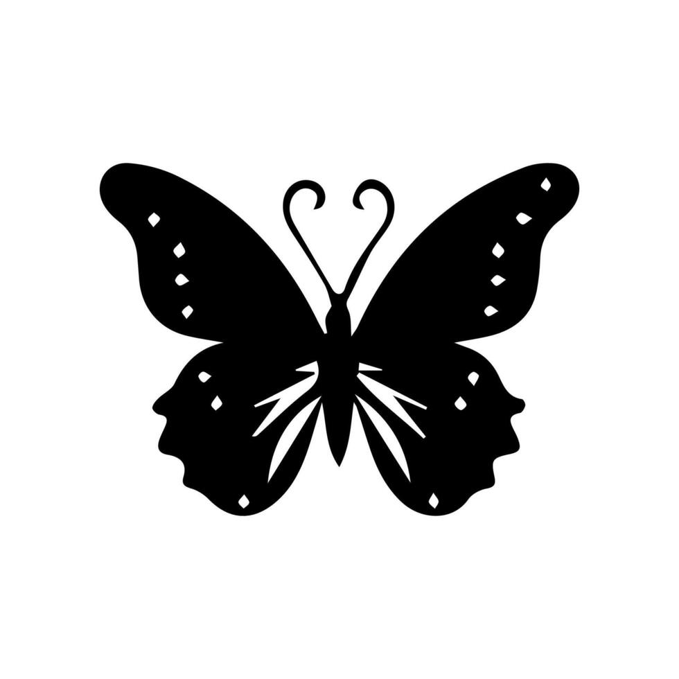 Beautiful Ornament Butterfly Decoration element Design vector