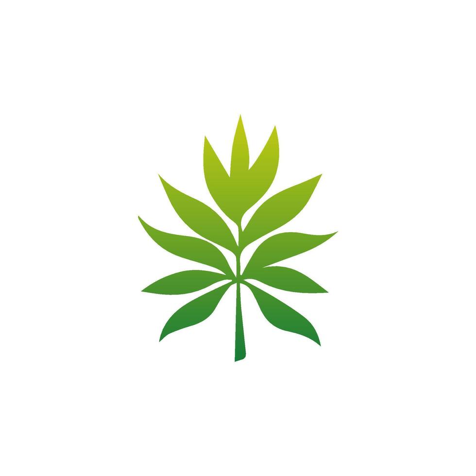 Green leaf icon green. Elements design for natural, eco, vegan, bio labels vector