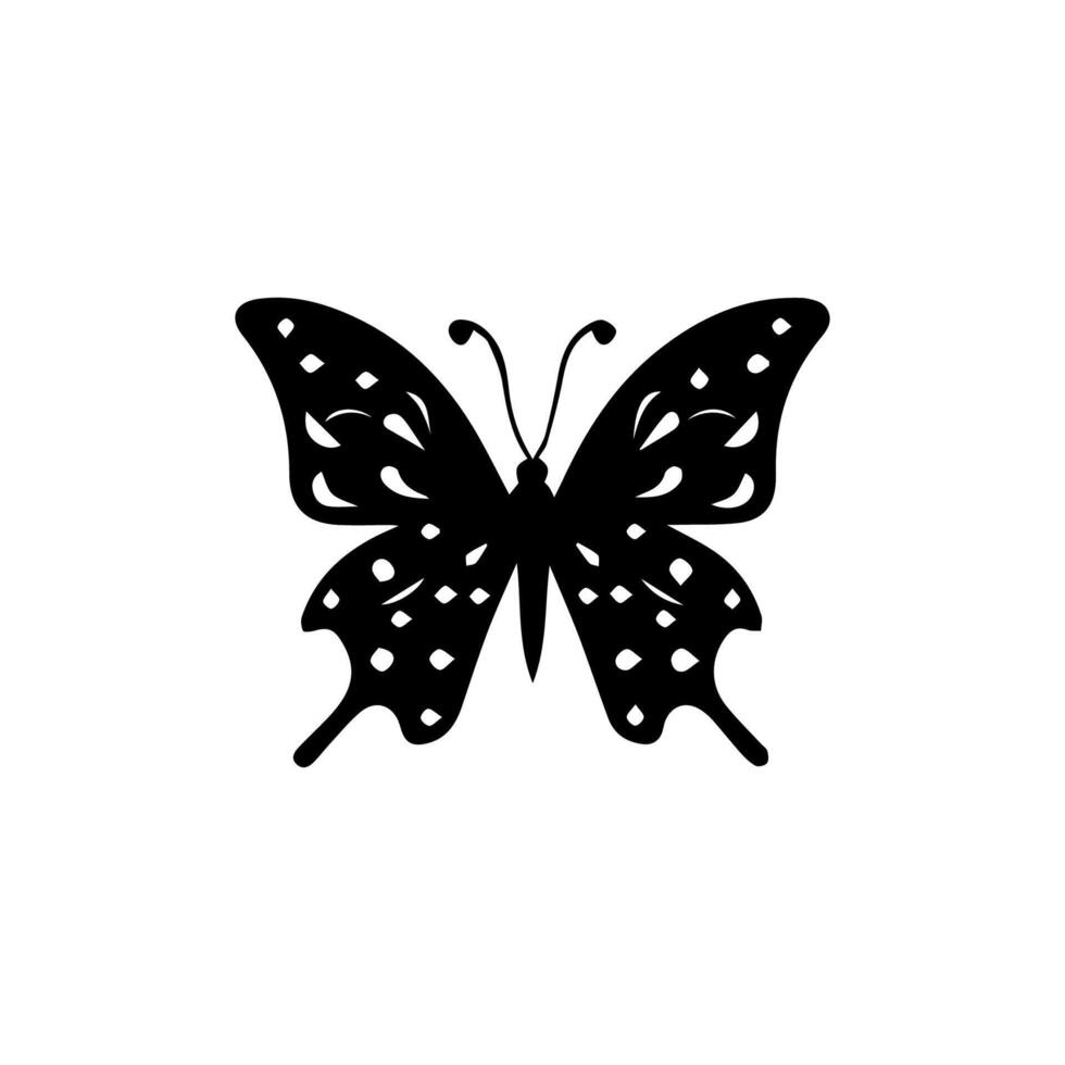 Beautiful Ornament Butterfly Decoration element Design vector