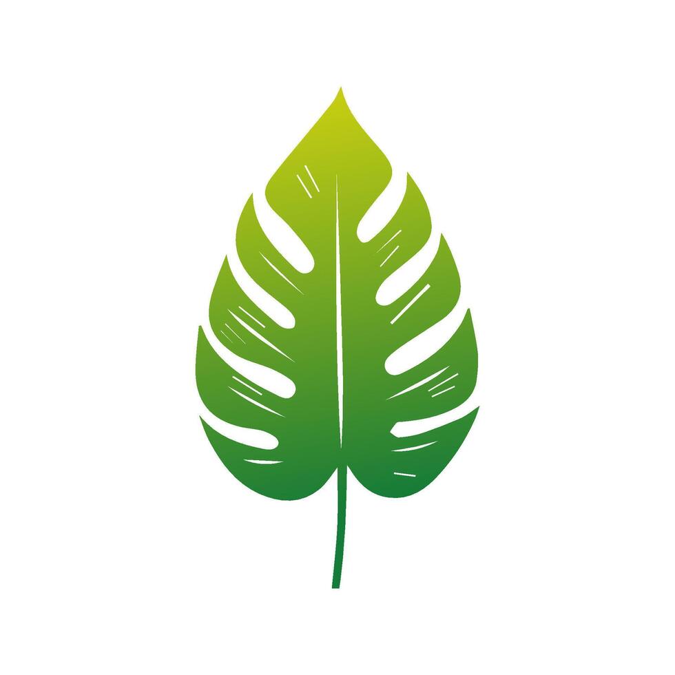 Green leaf icon. Elements design for natural, eco, vegan, bio labels vector