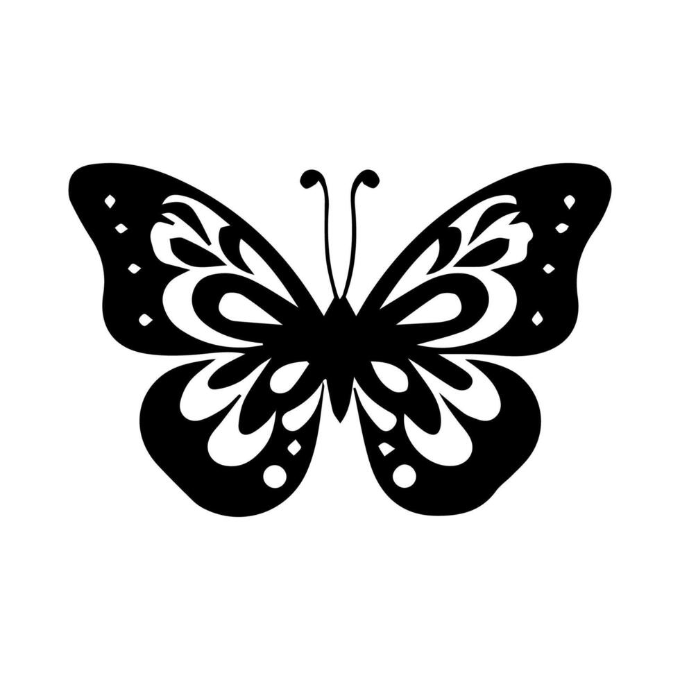 Beautiful Ornament Butterfly Decoration element Design vector