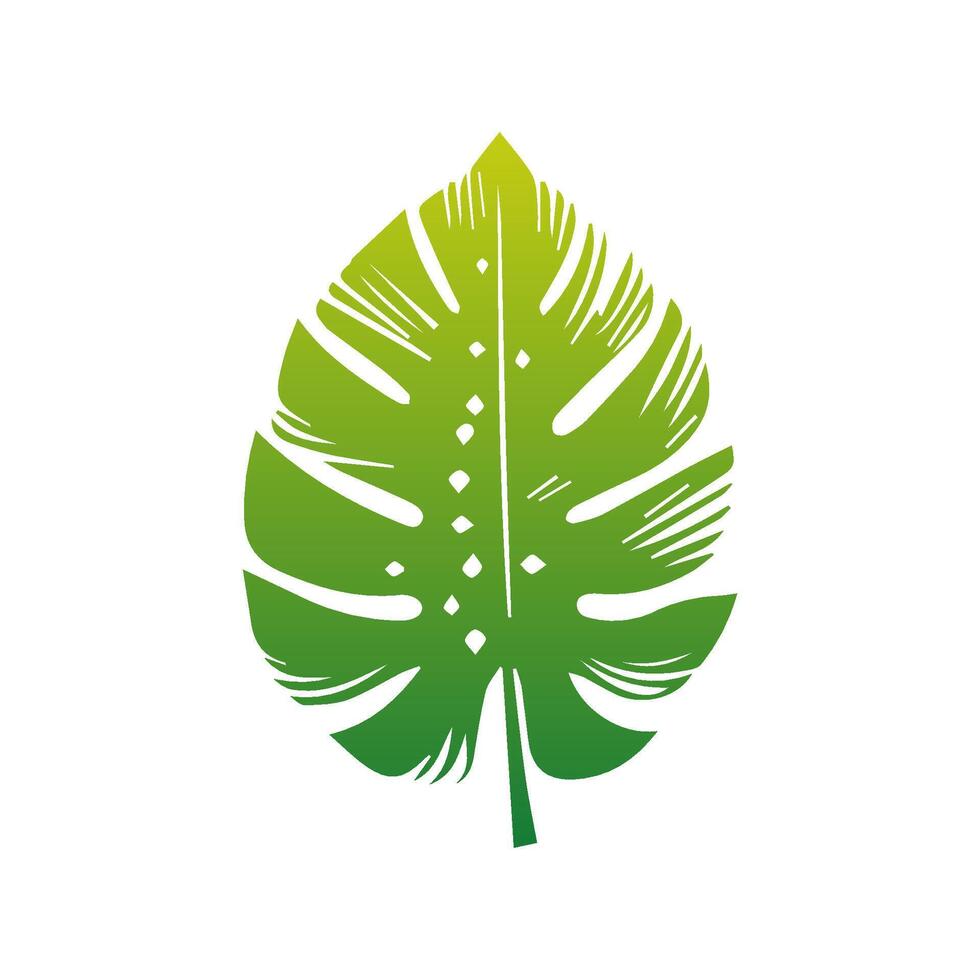 Green leaf icon green. Elements design for natural, eco, vegan, bio labels vector