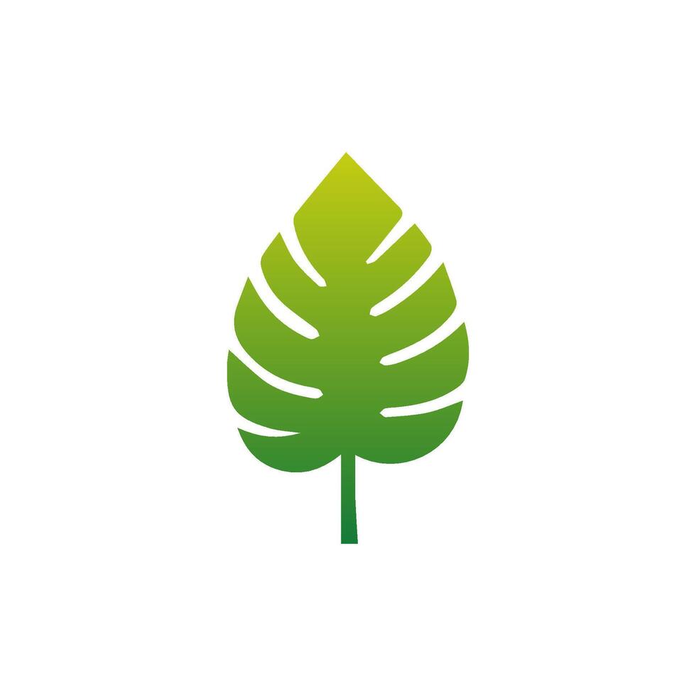 Green leaf icon. Elements design for natural, eco, vegan, bio labels vector