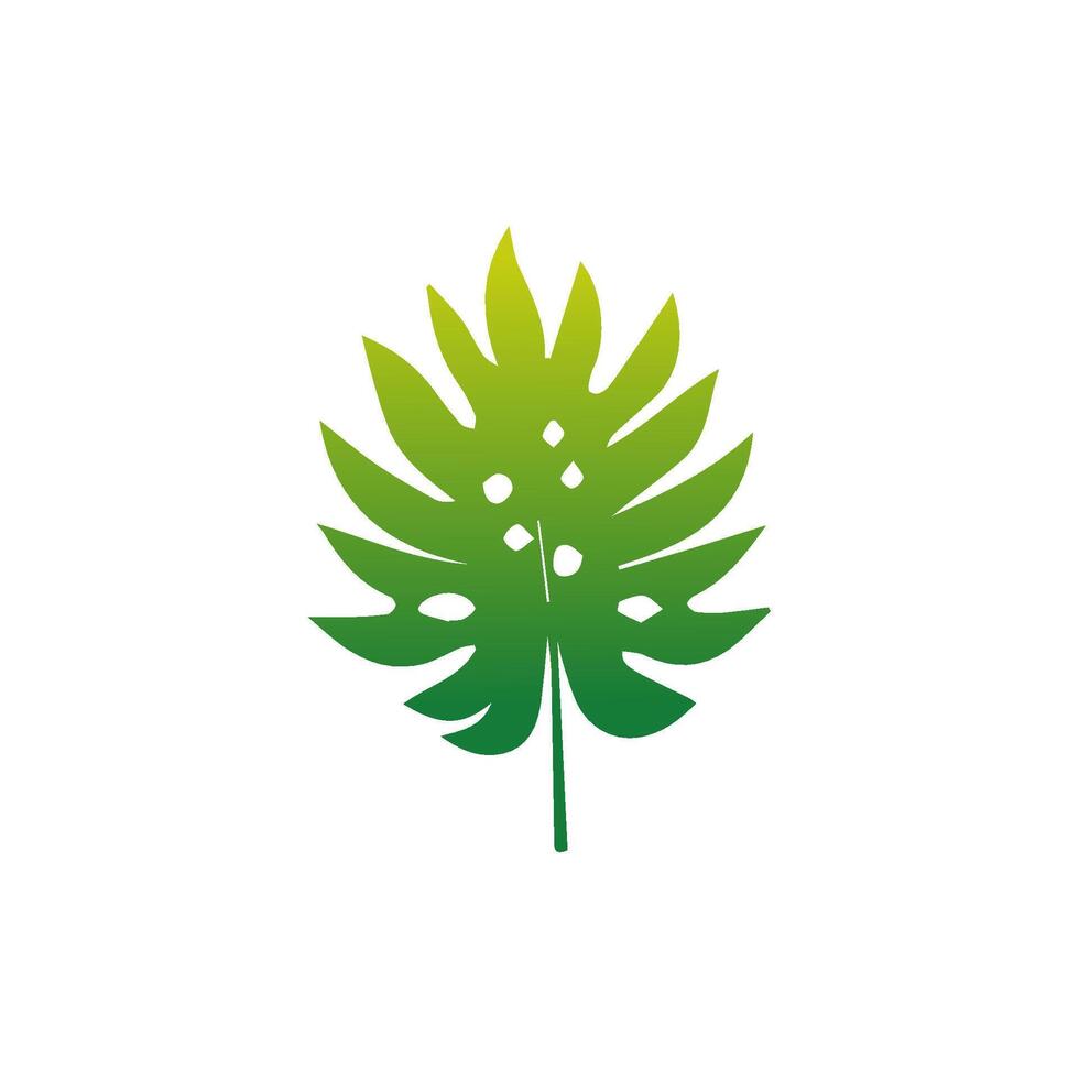 Green leaf icon. Elements design for natural, eco, vegan, bio labels vector
