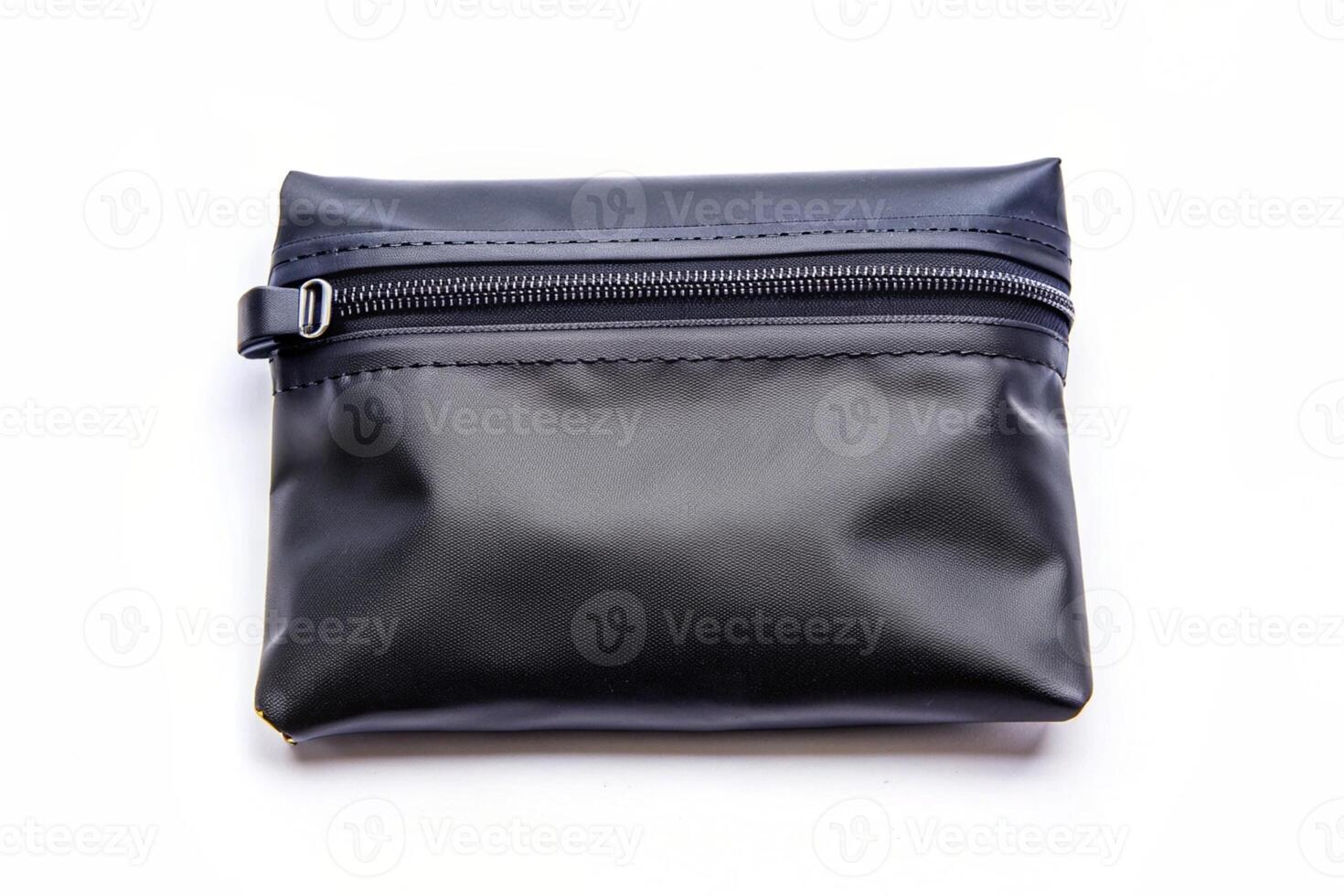 a black pouch with a zipper on it photo