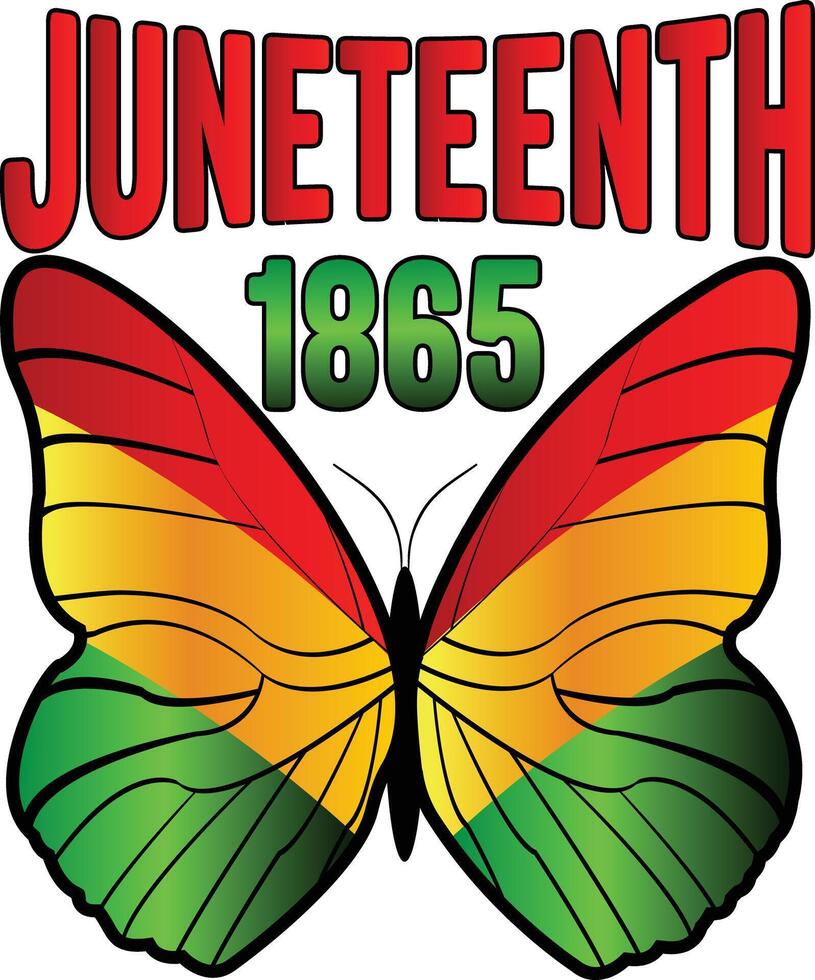 Juneteenth 1865 design vector