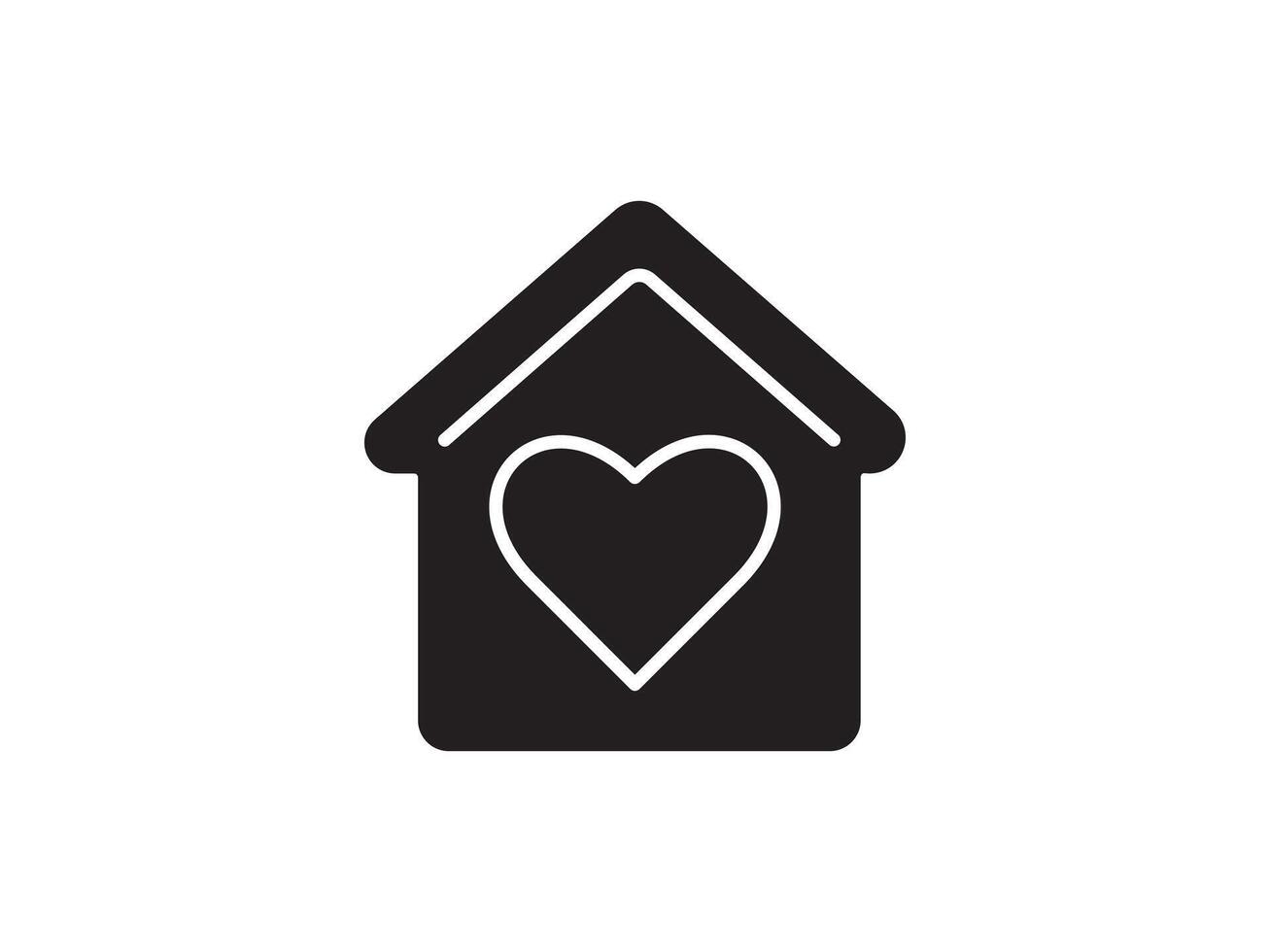 Icon a house representation, isolated against a clean background. This simple symbol evokes a sense of warmth and security, embodying the concept of home. vector