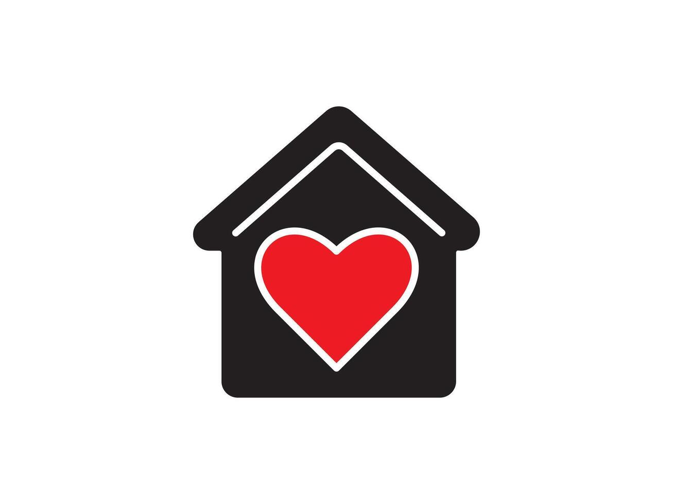 Icon a house representation, isolated against a clean background. This simple symbol evokes a sense of warmth and security, embodying the concept of home. vector