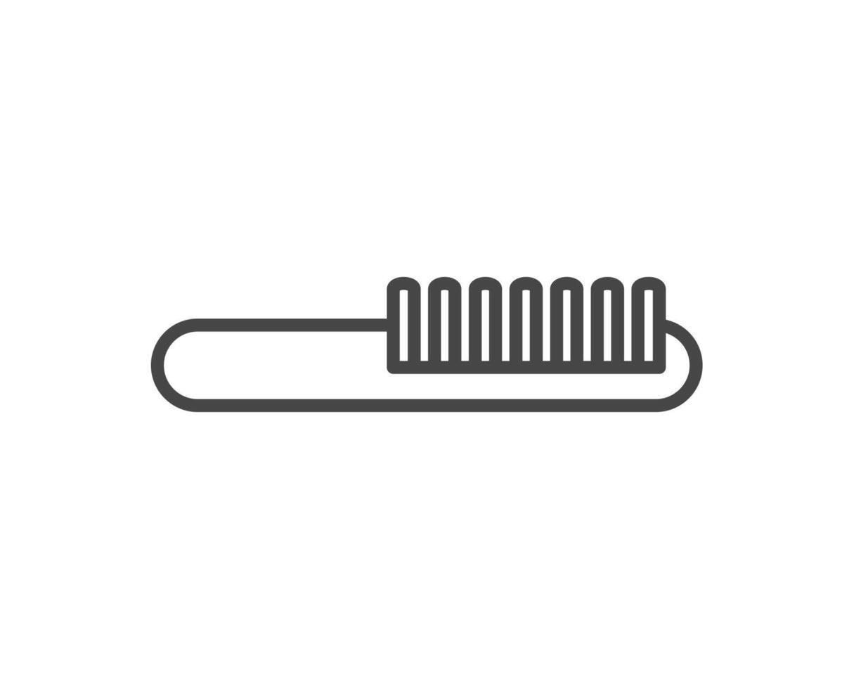 graphic icons of beauty in the form of combs for massage or darsonval procedures. vector