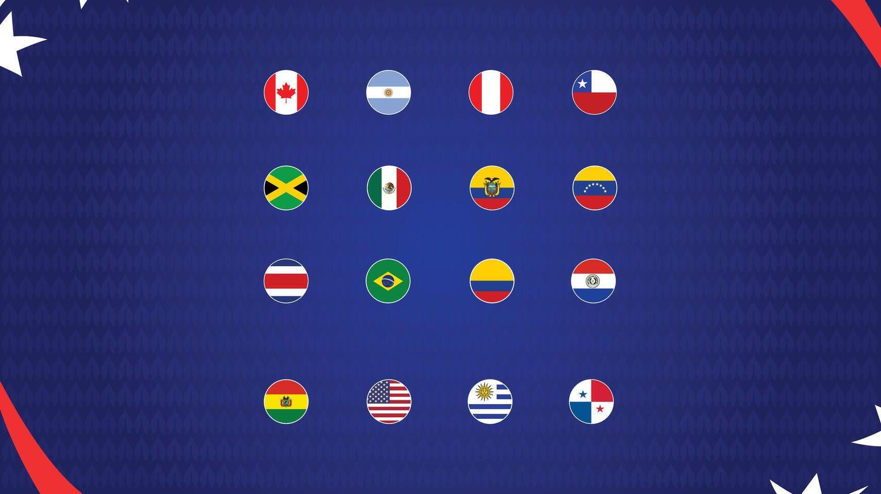 American Football USA 2024 Flags Design Abstract Symbol Logo American Football final illustration vector