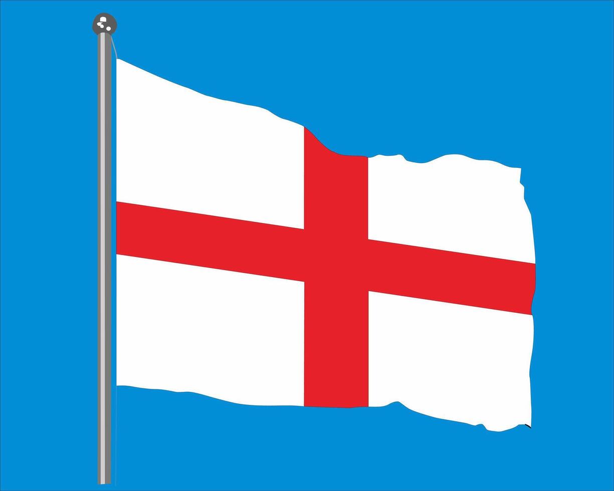 illustration of the British flag on a blue background vector