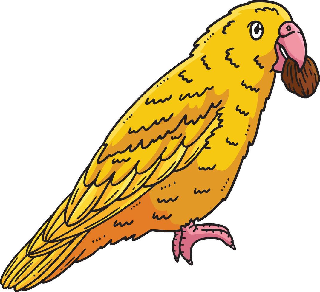 Parrotlet Bird Cartoon Colored Clipart vector