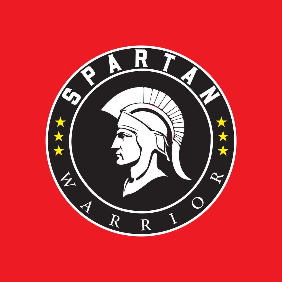 Spartan Warrior Emblem - A Timeless Symbol of Valor and Strength vector