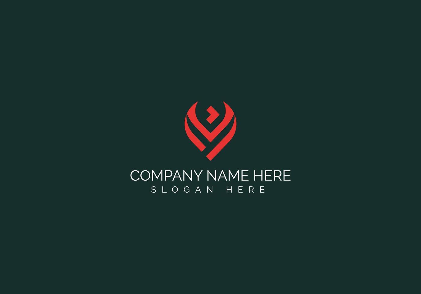 Logo template. Social media abstract gradient emblem logomark for vector