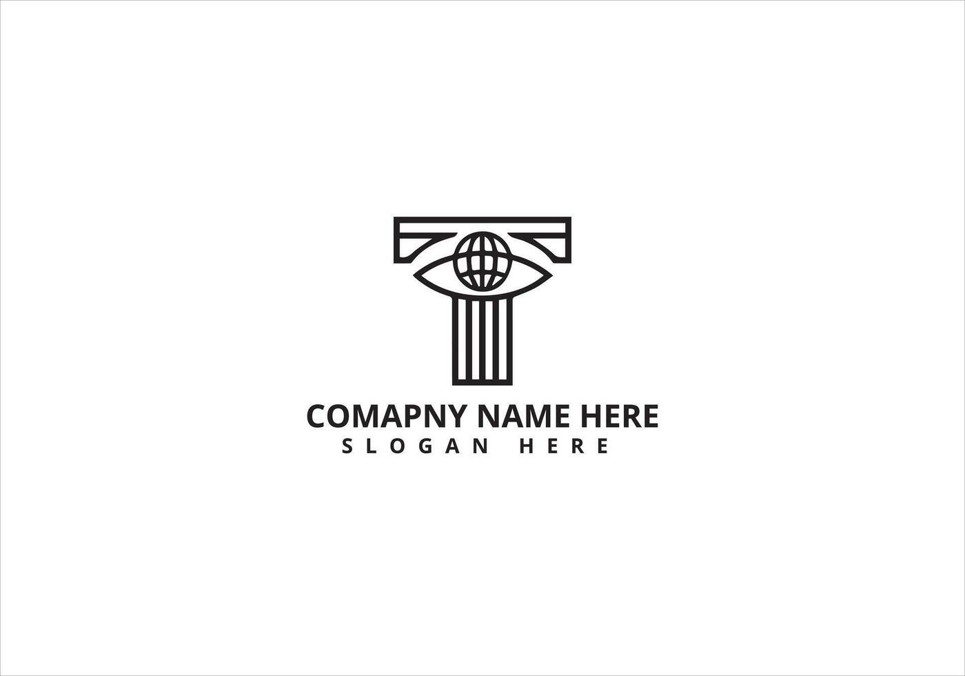 Modern Minimalist Company Logo Design vector