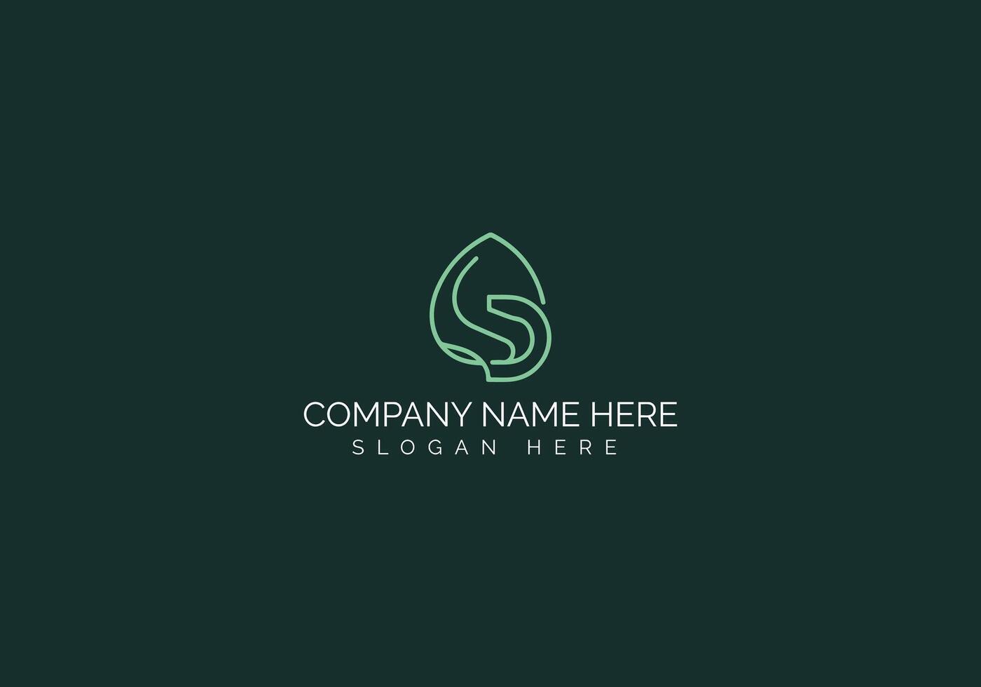 Logo template. Social media abstract gradient emblem logomark for vector