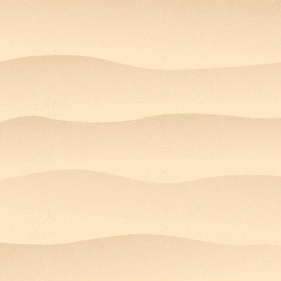 Beach sand waves background. Sandy coast near the sea or ocean vector