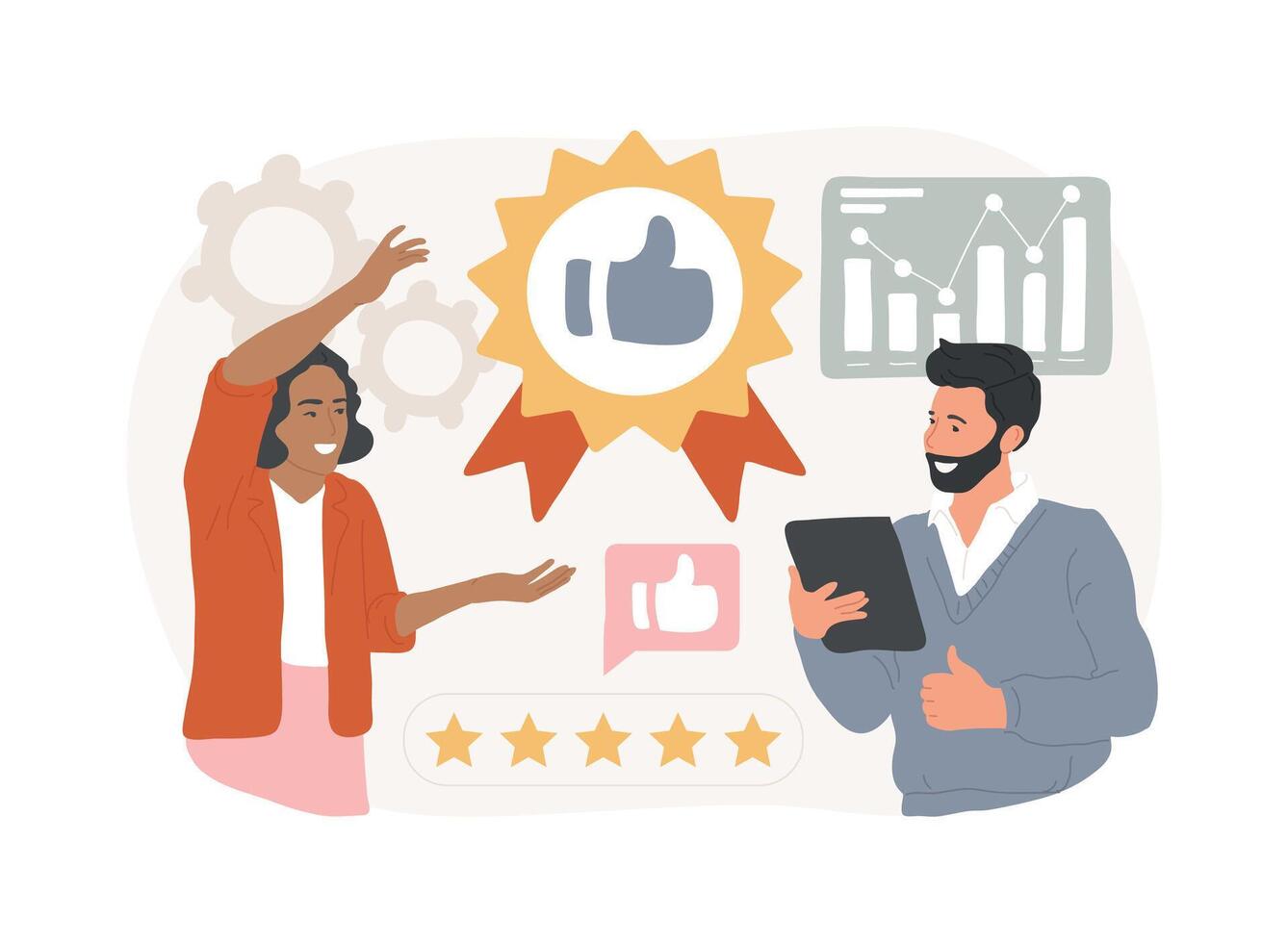Standard for quality control isolated concept illustration. vector