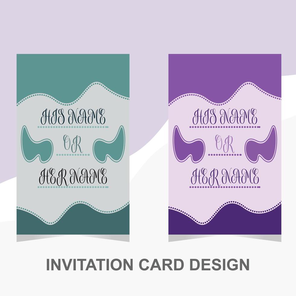 Invitation Card Design vector